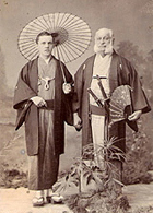 1897年 神戸にて C. ホルスタインと叔父ニッケル